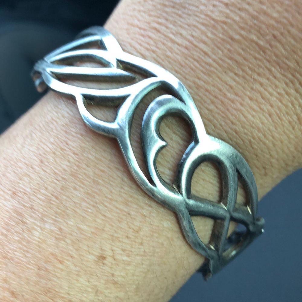 Sterling silver adjustable bracelet 925